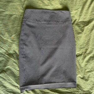 Express patterned high waist pencil skirt